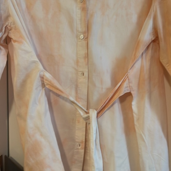 ASOS lightweight tie dye peach shirt or coverup Sz 6 - Picture 3 of 5